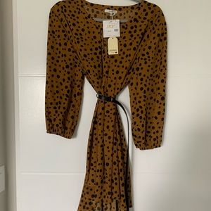 Jodif Toffee spotted dress
